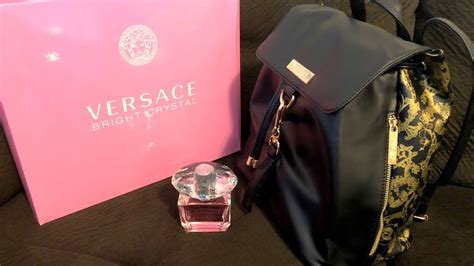 versace perfume with backpack macy's|Versace backpack gift with purchase.